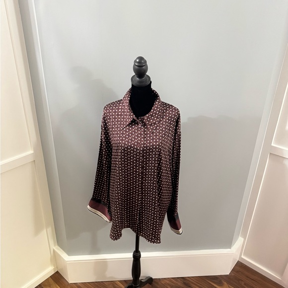 H&M Multicolored Boxy Button Down Blouse - Picture 2 of 4
